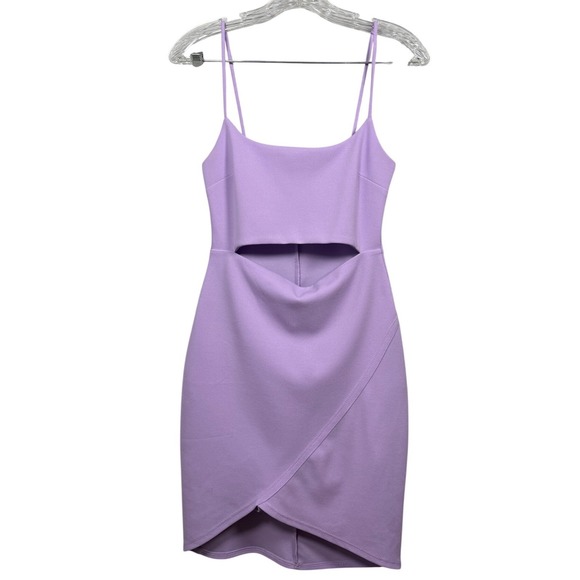 LULUS Cutout on The Town Lavender Cutout Bodycon Dress, Size Small - Picture 2 of 9